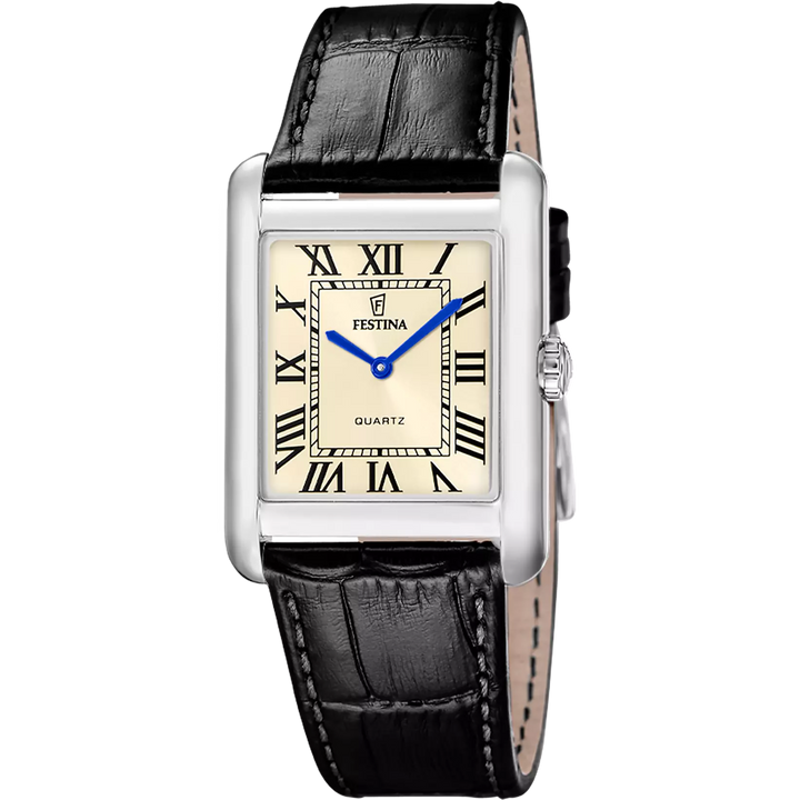 Festina |Orologio Festina On The Square F20771/2 oro cinghia pelle, uomo