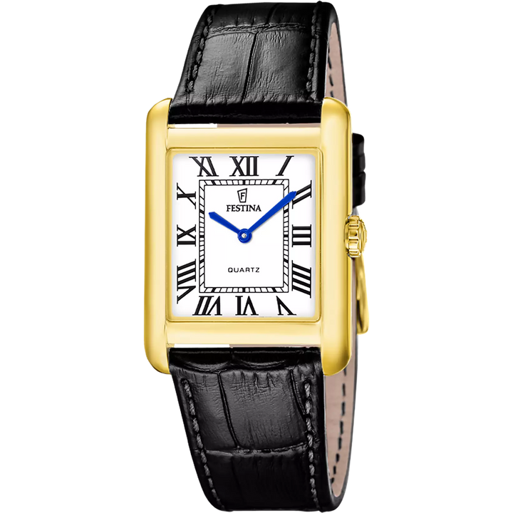 Festina |Orologio Festina On The Square F20772/1 grigio cinghia pelle, uomo