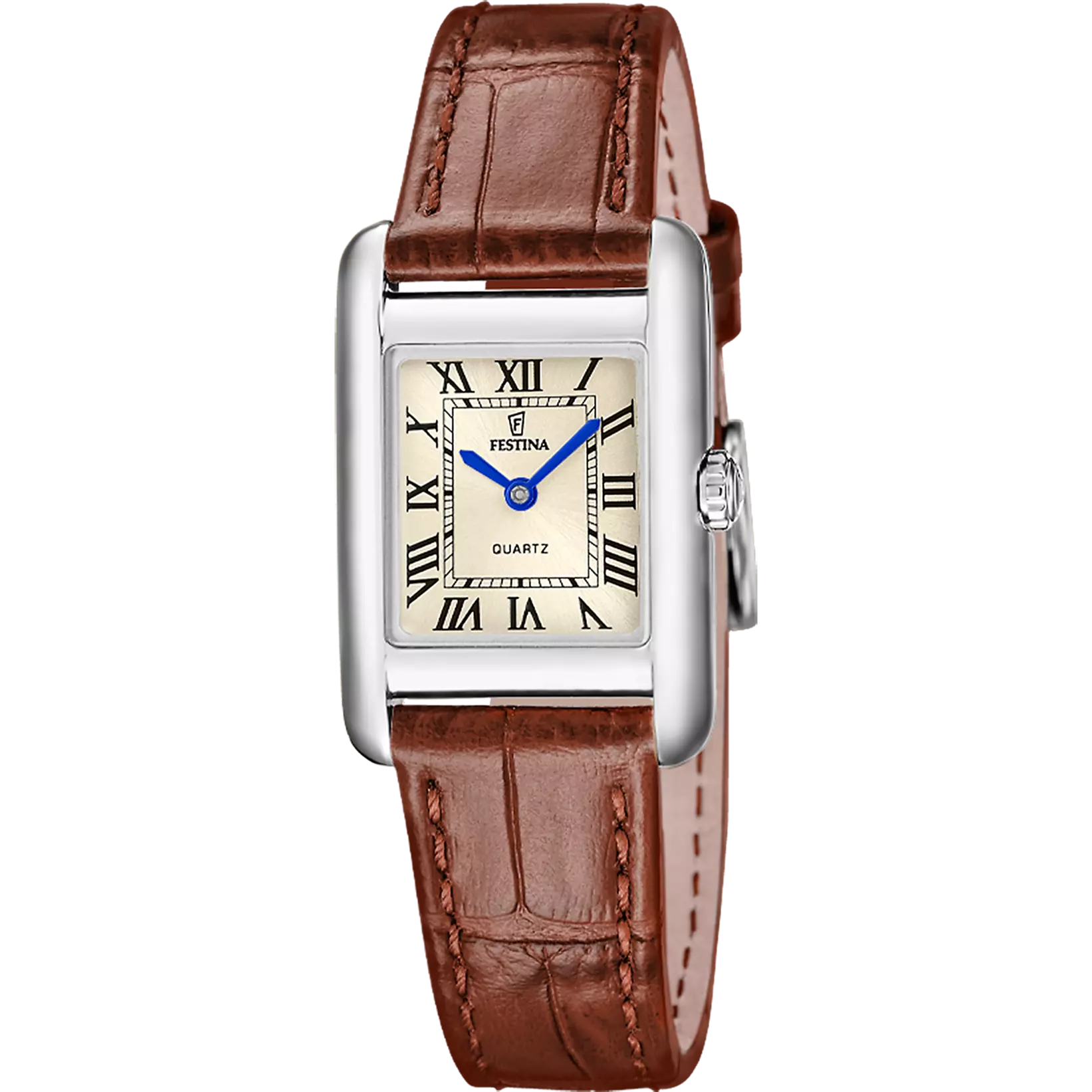 Festina |Orologio Festina On The Square F20773/2 oro cinghia pelle, donna