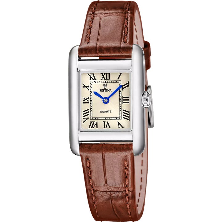 Festina |Orologio Festina On The Square F20773/2 oro cinghia pelle, donna