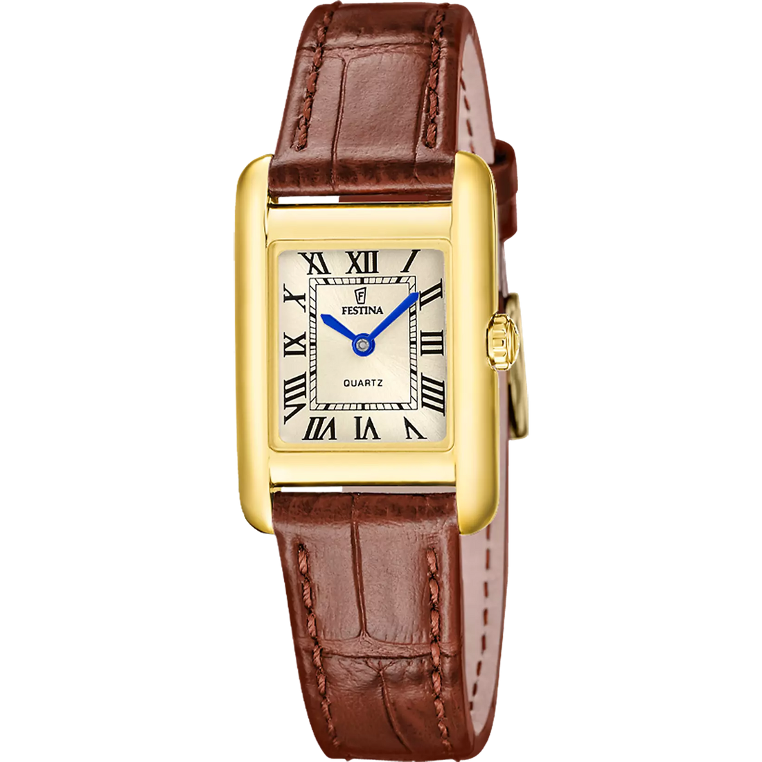 Festina |Orologio Festina On The Square F20774/2 oro cinghia pelle, donna