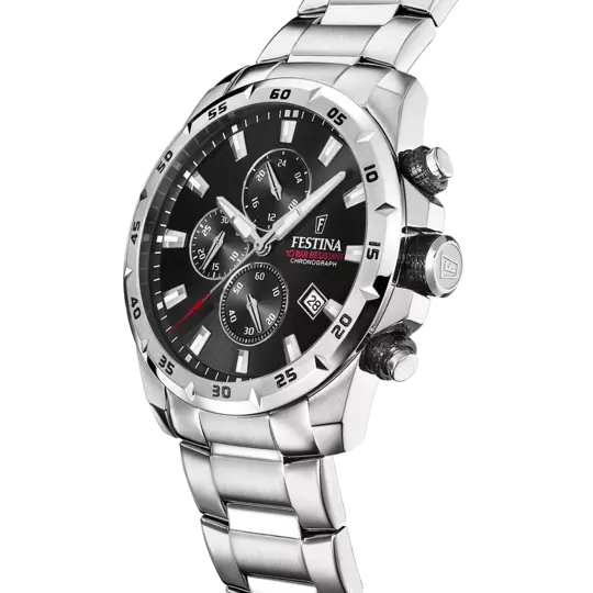 Festina | OROLOGIO FESTINA TIMELESS CHRONOGRAPH F20463/4 NERO CON CINTURINO IN ACCIAIO, UOMO