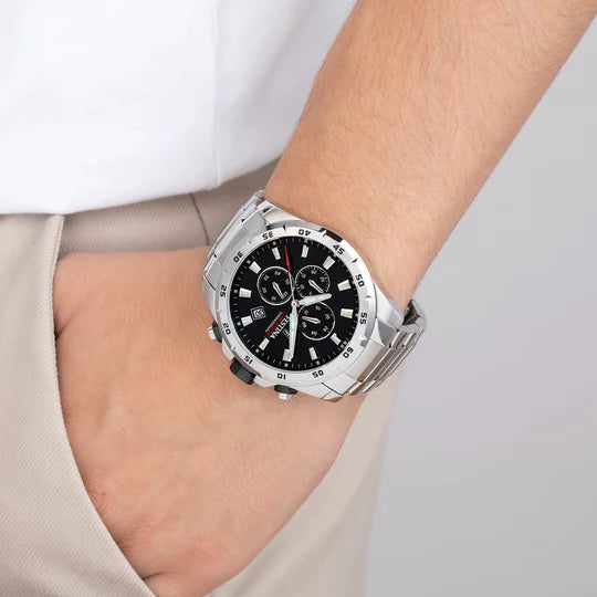 Festina | OROLOGIO FESTINA TIMELESS CHRONOGRAPH F20463/4 NERO CON CINTURINO IN ACCIAIO, UOMO