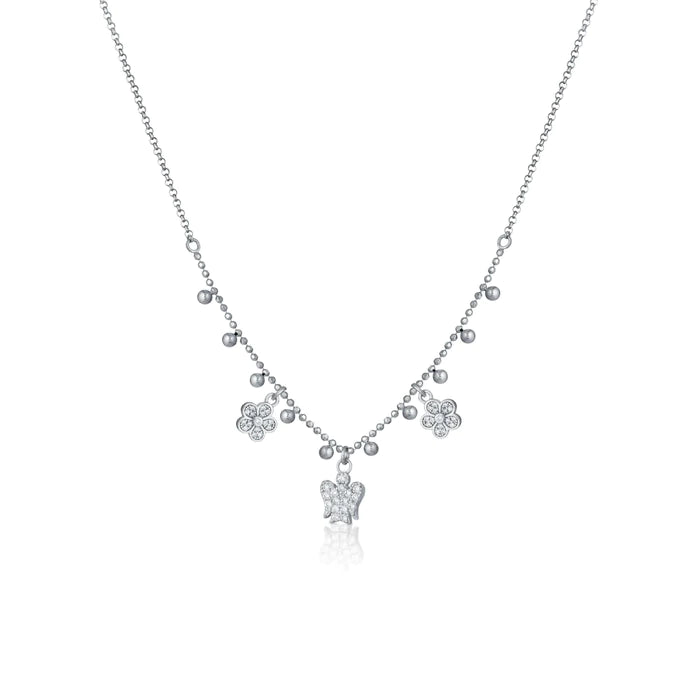 Roberto Giannotti | Collana in Argento con Angelo e Fiori