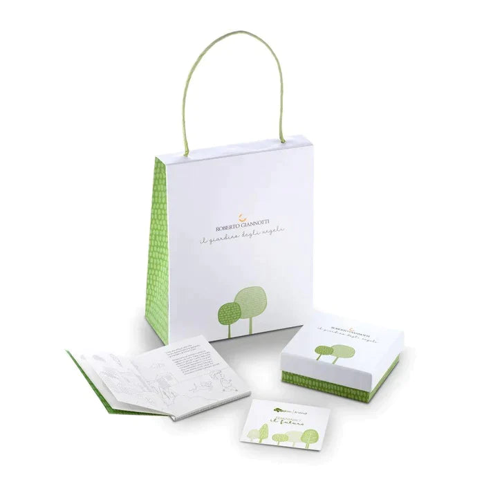 Roberto Giannotti | Orecchini Bimba Oro con Angelo e Smalto Rosa