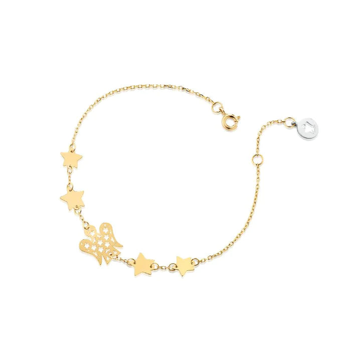 Roberto Giannotti | Bracciale con angelo e stelle in oro