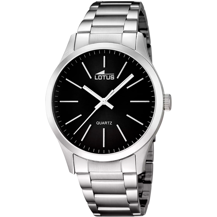 Lotus |Orologio Lotus Minimalist 15959/3 nero bracciale in aciaio, uomo