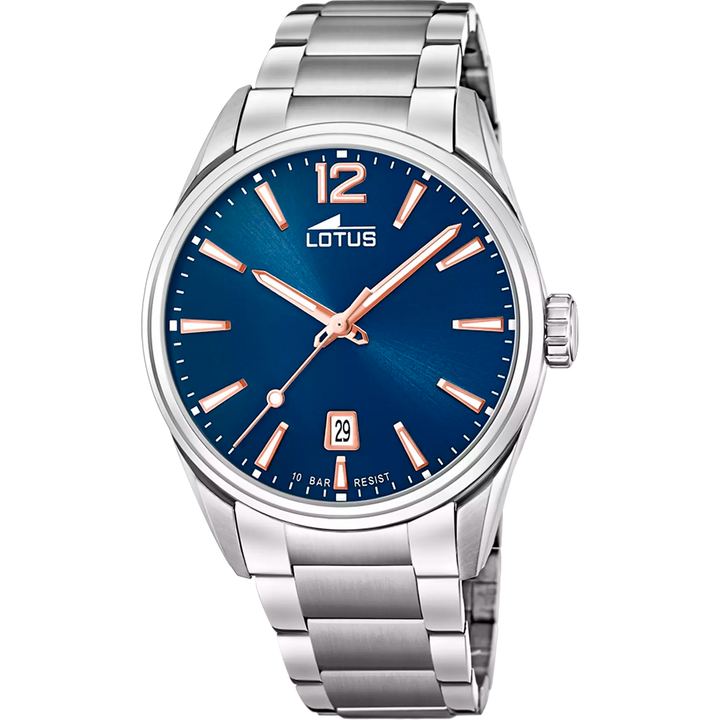 Lotus |Orologio Lotus Minimalist 18692/2 azzuro bracciale in aciaio, uomo
