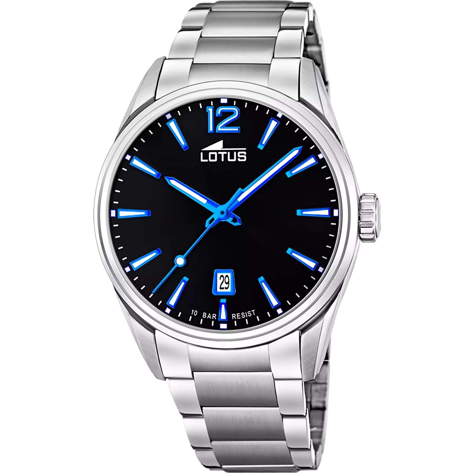 Lotus |Orologio Lotus 18692/6 nero cinghia acciaio inossidabile, uomo