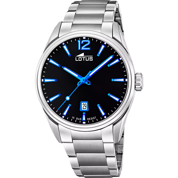 Lotus |Orologio Lotus 18692/6 nero cinghia acciaio inossidabile, uomo