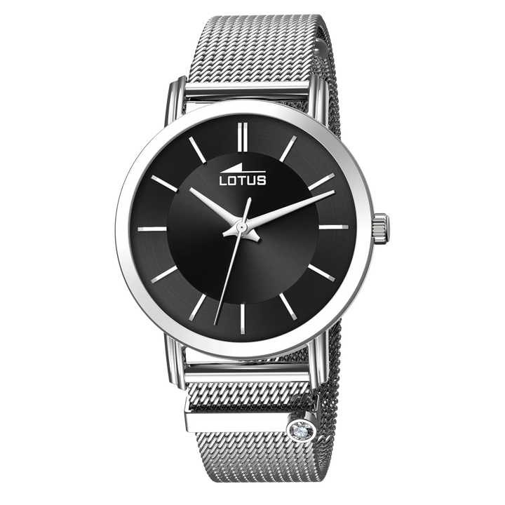 Lotus |Orologio Lotus Trendy 18737/4 nero bracciale in aciaio, donna