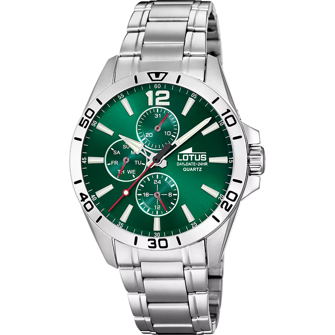 Lotus |Orologio Lotus 18812/7 verde cinghia acciaio, uomo