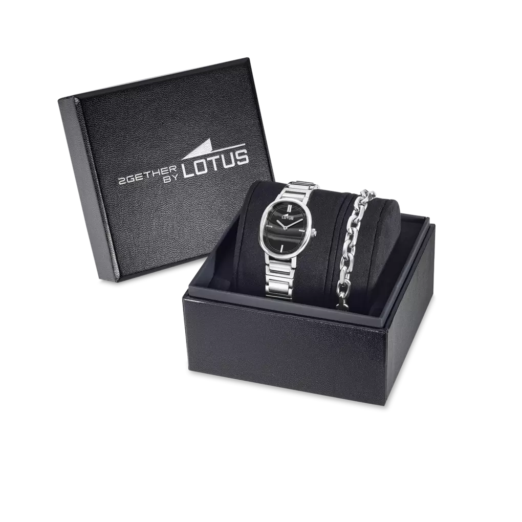 Lotus |Orologio donna 2Gether nero con cinturino in acciaio 19012/5