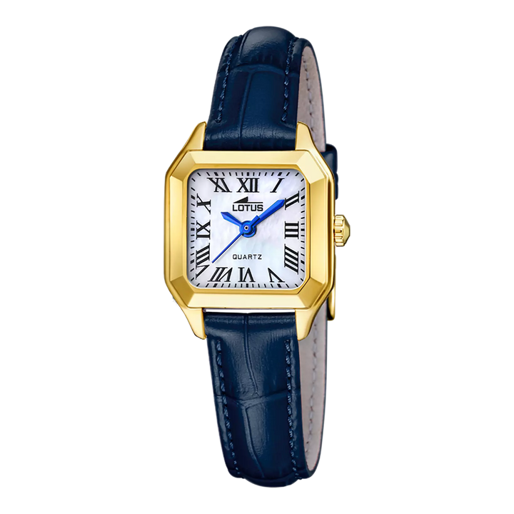 Lotus |Orologio da donna Lotus Old Money 19038/1 con quadrante argento e cinturino in pelle nera