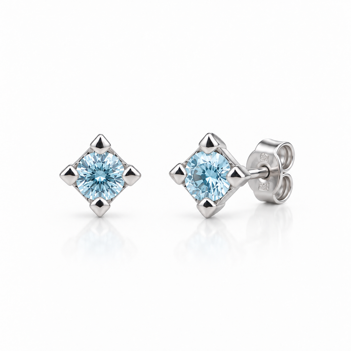 Ellegi Gioielli | Orecchini punto luce con acquamarine