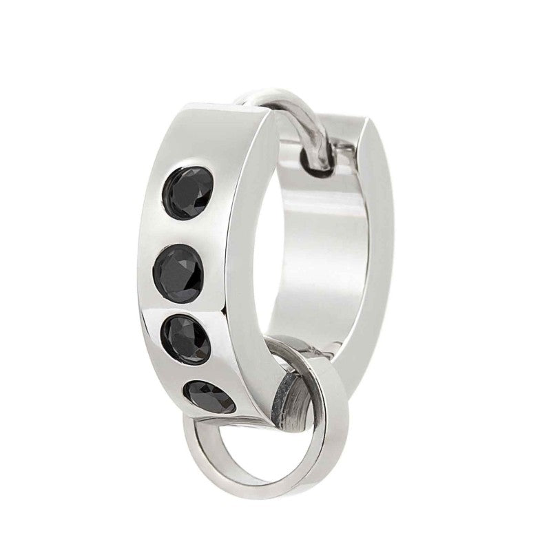 Marlù | Orecchino a cerchio 14mm con anello per charm