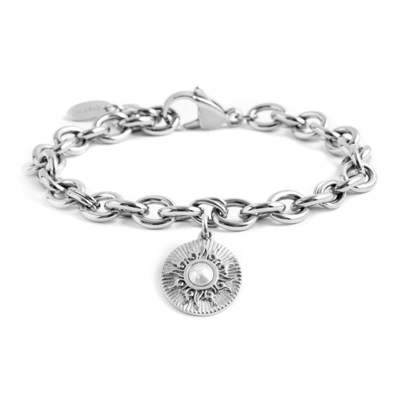 Marlù | Bracciale sole pendente con perla