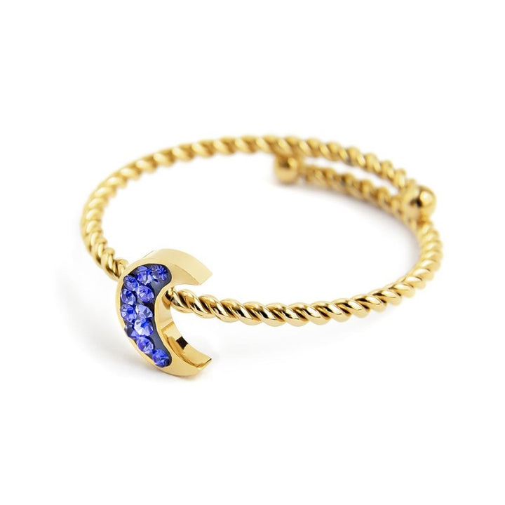 Marlù | Anello luna con cristalli