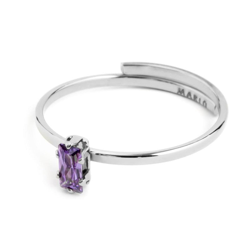 Marlù | Anello con zircone baguette