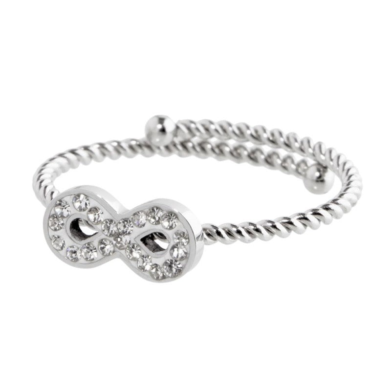 Marlù | Anello infinito con cristalli