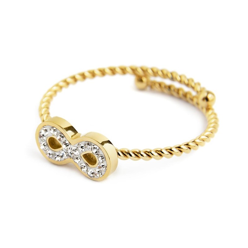 Marlù | Anello infinito con cristalli