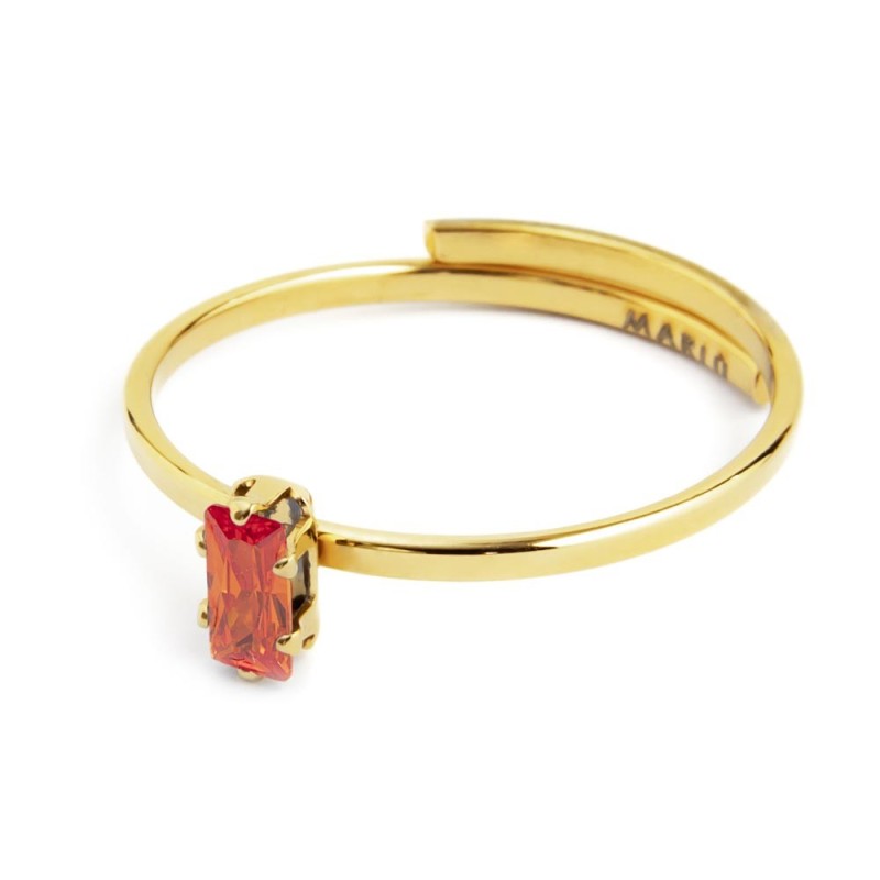 Marlù | Anello con zircone baguette