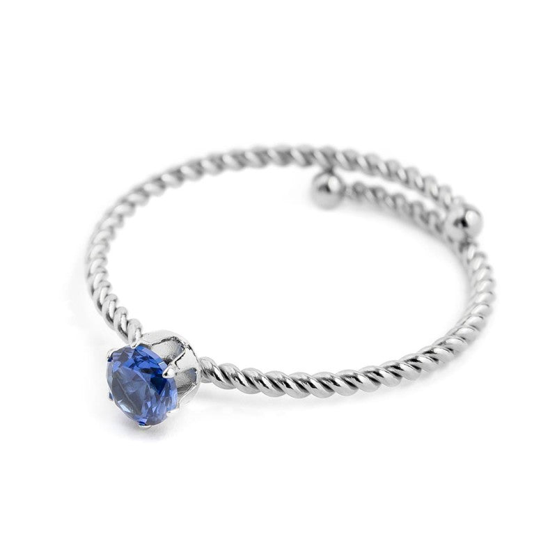 Marlù | Anello con zircone 4 mm