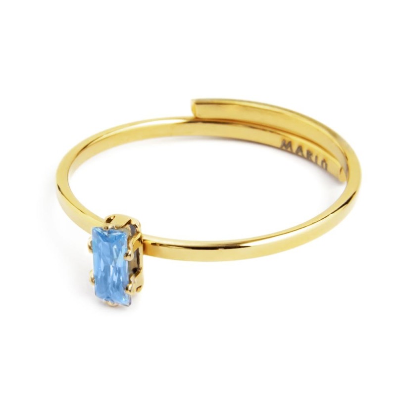 Marlù | Anello con zircone baguette