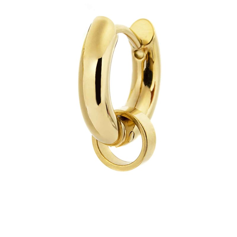 Marlù | Orecchino a cerchio 14mm con anello per charm