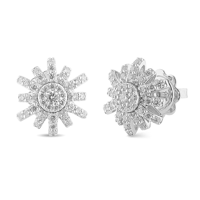 Salvini Gioielli | Orecchini Sole in oro bianco