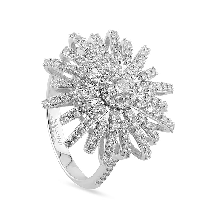 Salvini Gioielli | Anello Sole in oro bianco