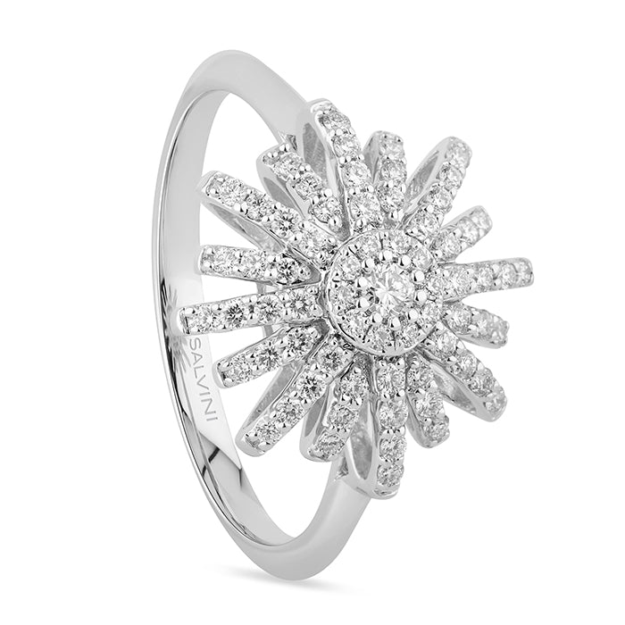 Salvini Gioielli | Anello Sole in oro bianco