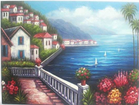 Le Stelle | Tela paesaggio mediterraneo