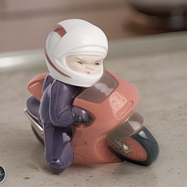 Nao Porcelain | Statuina "Moto da corsa"