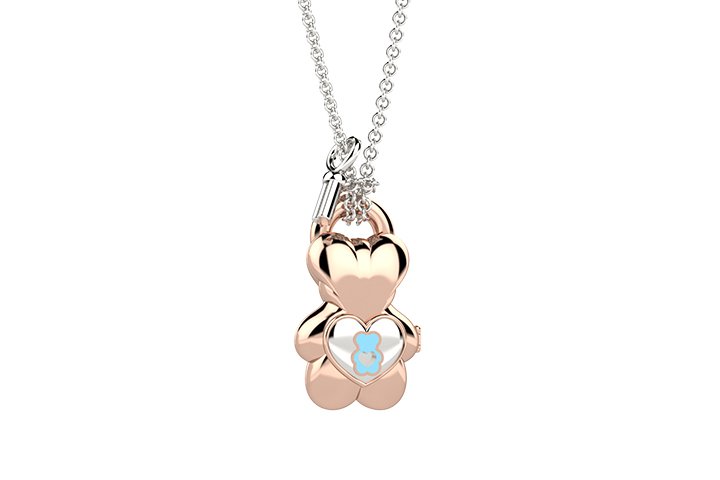 Nanan Bijou | Pendente "Portami con te" orsetto azzurro