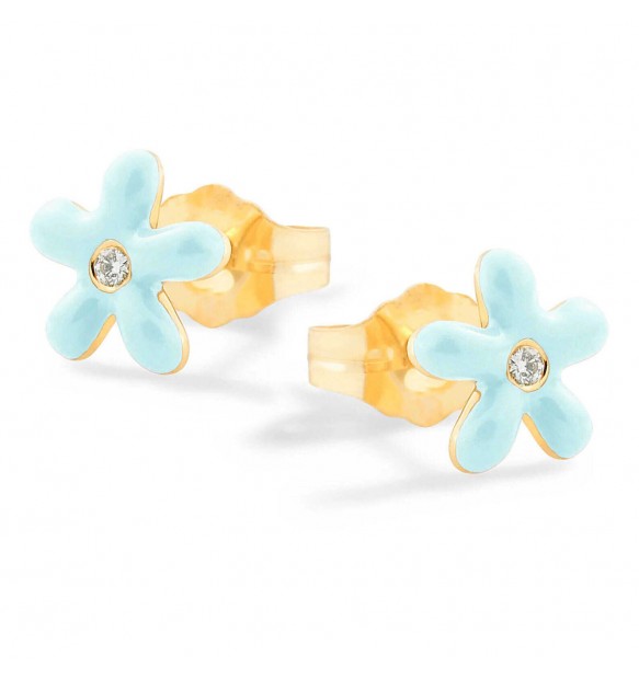 Nanan Bijou | Orecchini fiore in argento 925