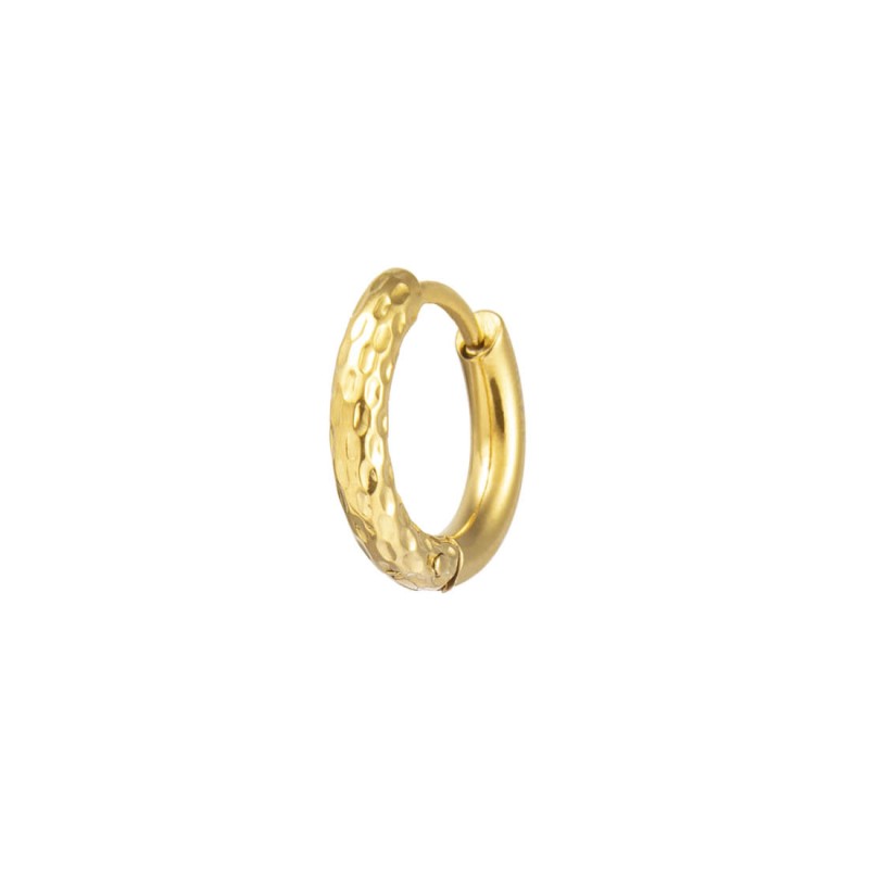 Marlù | Orecchino a cerchio 1,5 cm trama diamantata
