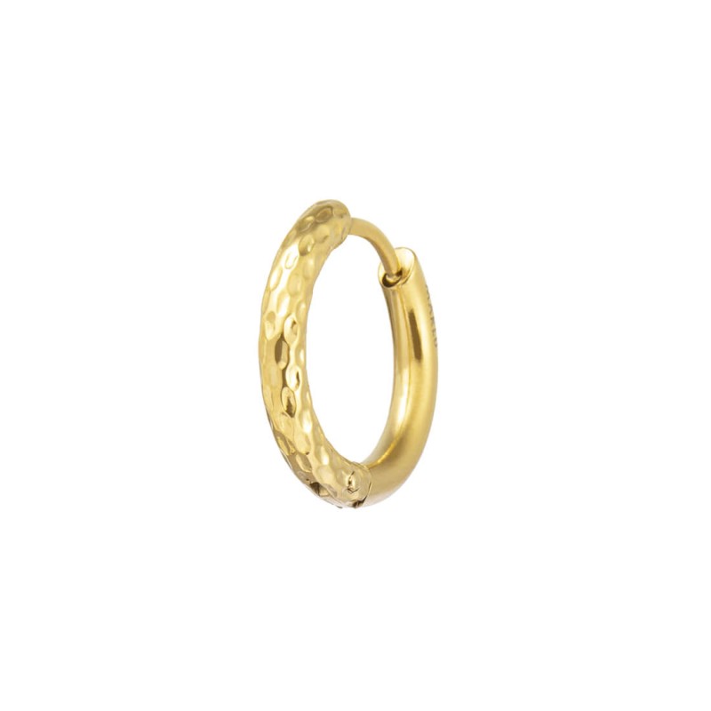 Marlù |Orecchino a cerchio 1,7 cm trama diamantata