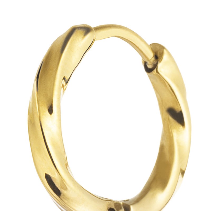 Marlù |Orecchino a cerchio ritorto 1,5 cm