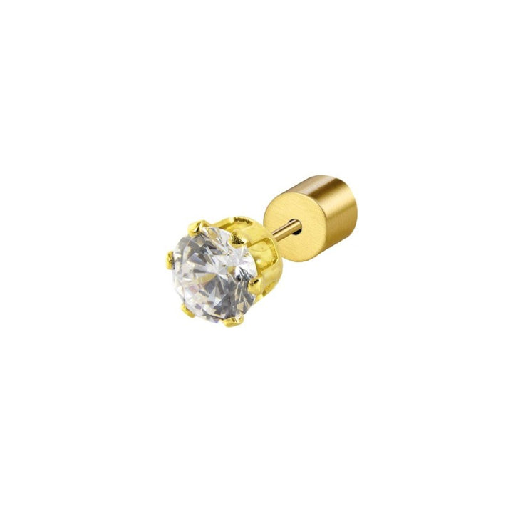 Marlù | Orecchino a lobo con zircone 5mm