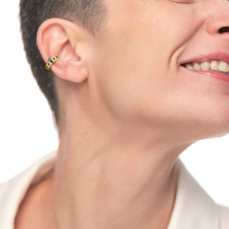 Marlù | Orecchino ear cuff con zircone