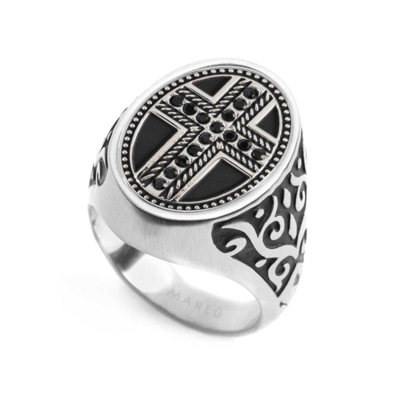 Marlù | Piastrina ovale croce changy