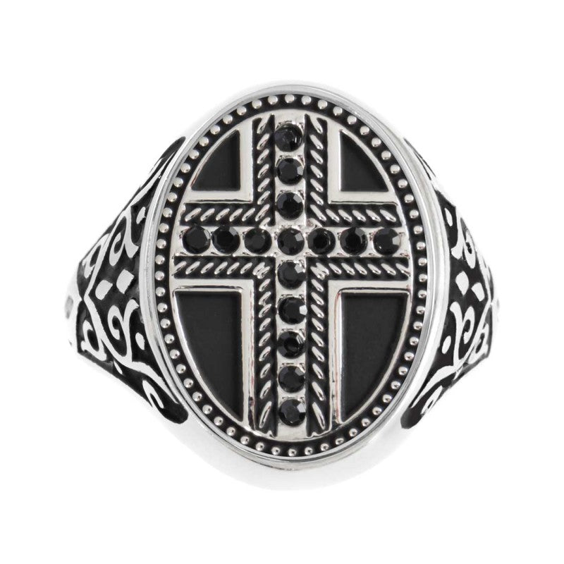 Marlù | Piastrina ovale croce changy