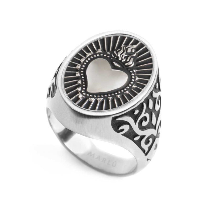 Marlù | Piastrina ovale sacro cuore changy