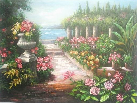 Le Stelle | Tela paesaggio estivo