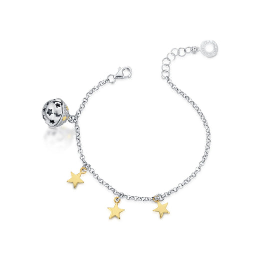 Roberto Giannotti | Bracciale Chiama Angeli in argento stelle charms