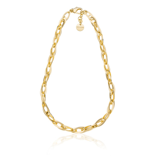 UNOAERRE | Collana catena navette dorata