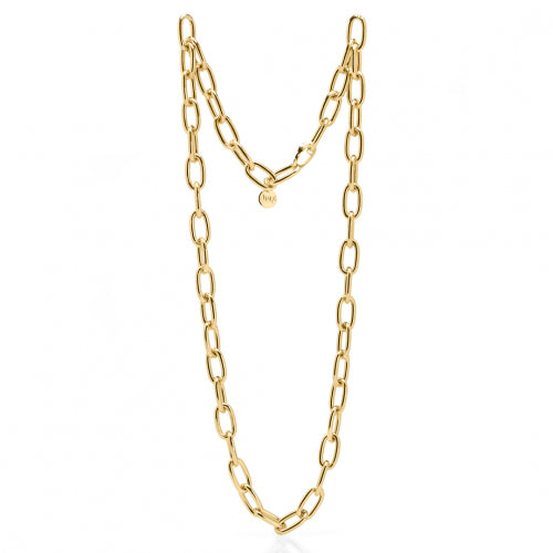 UNOAERRE | Collana Catena Lunga in Bronzo Dorato Lucido
