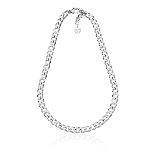 UNOAERRE | Collana in catena grumetta argentata