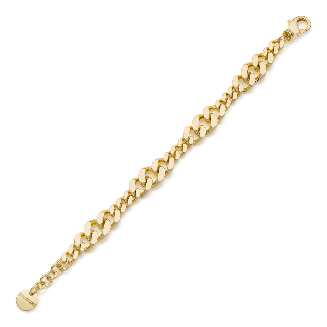 UNOAERRE | Bracciale catena grumetta diamantata scalare